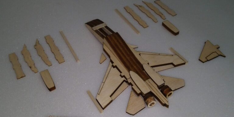 static model kit from balsa wood